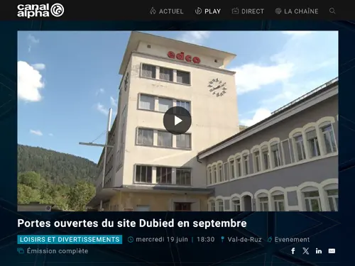 Portes ouvertes du site Dubied en septembre