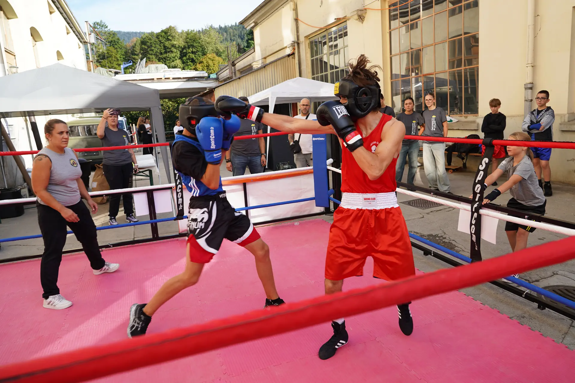 Boxing Cub Val de Travers, démonstrations de sparring