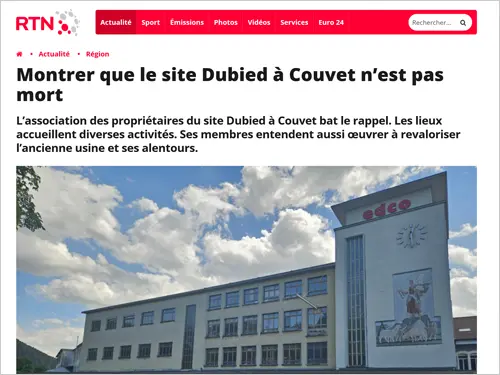 Montrer que le site Dubied à Couvet n’est pas mort