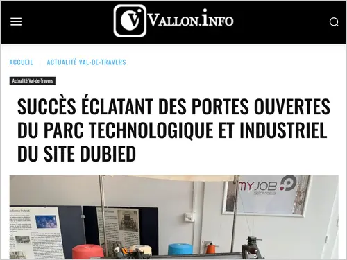 Succès éclatant des portes ouvertes du parc technologique et industriel du site Dubied